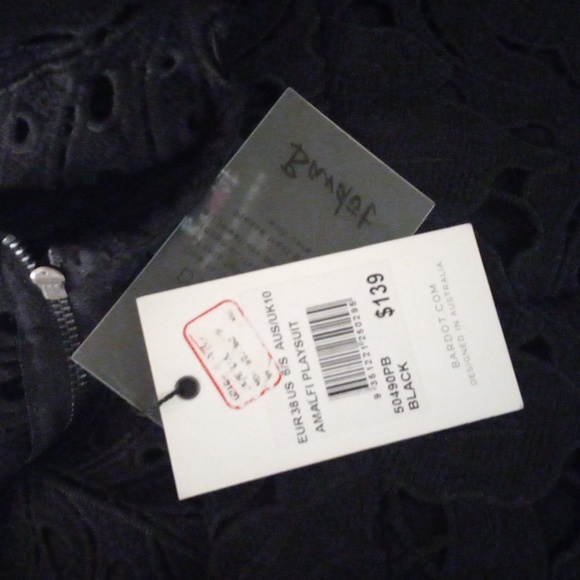 NWT Bardot Amalfi Playsuit Size 6 - Picture 4 of 5